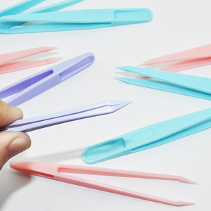 Plastic Tweezers 11.5cm Pointed Tip Anti-static For Manicure And Journal Use - Product Image 3