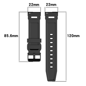 Bracelet de montre en silicone souple universel respirant 22mm pour <span class=keywords><strong>Samsung</strong></span> <span class=keywords><strong>galaxy</strong></span> Watch3 Huawei <span class=keywords><strong>Watch</strong></span> GT5 Pro <span class=keywords><strong>46mm</strong></span>/Xiaomi <span class=keywords><strong>Watch</strong></span> <span class=keywords><strong>S4</strong></span> - Product Image 3