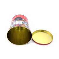 Boîtes de conserve en métal en forme de cône personnalisées, fûts d'emballage en métal pour pop-corn alimentaire, emballage en métal pour graines de melon et noix
