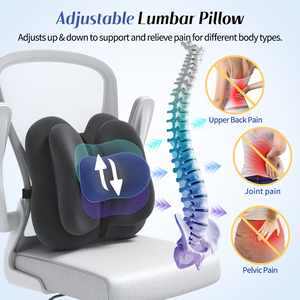 Almohada Ergonómica de Soporte Lumbar, Cojín de Espuma Viscoelástica para el Dolor de Espalda Baja, Personalizable para <span class=keywords><strong>Silla</strong></span> de Oficina y Auto - Product Image 3