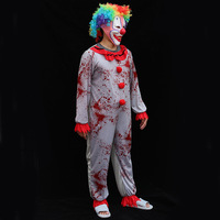 Costume de Clown Effrayant pour Halloween, Maison Hantée Terrifiante et Salle Secrète, Vente Directe d'Usine