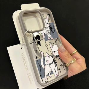 Custodia per cellulare trasparente antiurto in TPU stile Ins per 14/15/16 Pro Max - Product Image 4