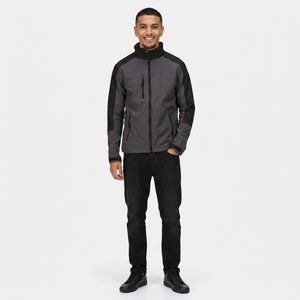 High Quality Softshell Winter Jacket Hood <b>Stand</b> Collar Zip Pockets-Custom Design Outdoor Rain Gear-New Light Fabric - Product Image 1