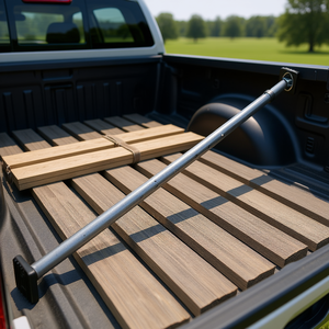 Barre stabilisatrice de chargement en acier réglable de 40 à 73 pouces, capacité de 220 lb, accessoire de contrôle de charge pour benne de camion - Product Image 2