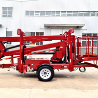 Cueilleur de cerises 18m 20m 22m Batterie diesel électrique Équipement de levage monté sur camion Ascenseur à flèche remorquable avec CE
