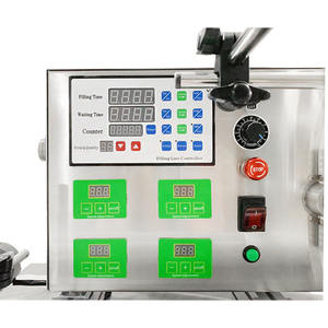 เครื่องบรรจุของเหลวแบบแม่เหล็กตั้งโต๊ะขนาดเล็ก 4 หัว สำหรับขวดสบู่เหลว กึ่งอัตโนมัติ ความแม่นยำสูง 220 โวลต์ - Product Image 4