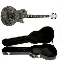 Guitare électrique en acajou de style Les Paul, édition limitée, Eastern Music Hardluck Kings BOSSMAN SNAKESKIN BOOTS, avec étui rigide