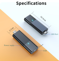 Dispositivo Dongle para TV ATV 4K Ultra HD con Wi-Fi Dual BT Allwinner H313 ARM Quad 64-bit Cortex-A35 2GB 16GB Sistema Operativo Android 11