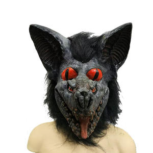 Masque en Latex <span class=keywords><strong>d</strong></span>'horreur <span class=keywords><strong>Vampire</strong></span> Bat Monster Halloween Party et Horror Game Props Masque facial réaliste en PVC et silicone - Product Image 1
