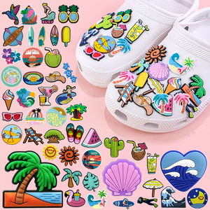 Populares adornos de PVC personalizados para zuecos con temática del Mar Báltico, dijes de dibujos animados DIY para decoración de calzado, regalos y souvenirs divertidos - Product Image 1