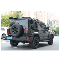 Pour Tank 300 SUV 2020- Échelle latérale pliante en aluminium pour toit et fenêtre arrière, noire