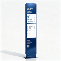 Señalización Digital para Paradas de Autobús con Energía Solar, Diseño Moderno Personalizado, Pantalla de Tinta de Bajo Consumo Energético