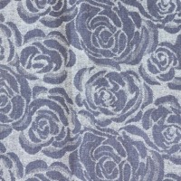 Tissu en denim jacquard tissé à motif floral rose pour jeans, sacs et chaussures - Fournisseur en gros