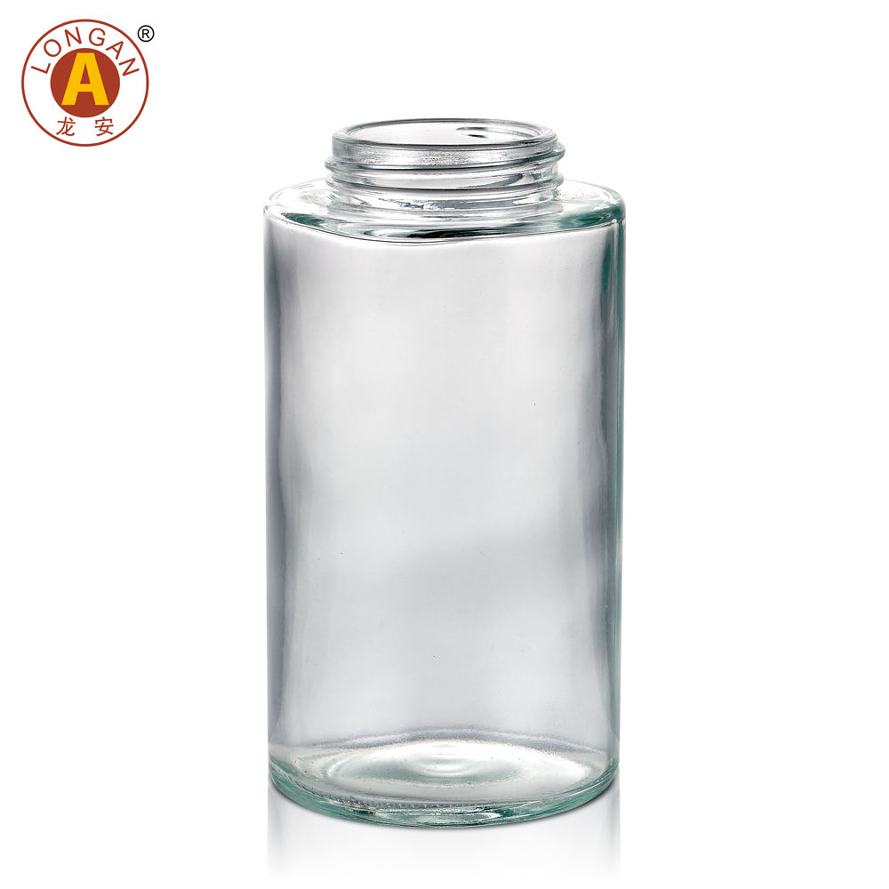 Bouteille transparente sans tête de pompe