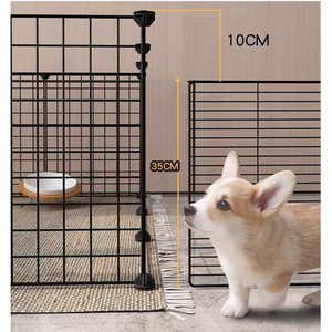 Puertas y bolígrafos para perros de alambre transpirable con puerta para mascotas jugando en la casa Contención de mascotas - Product Image 3