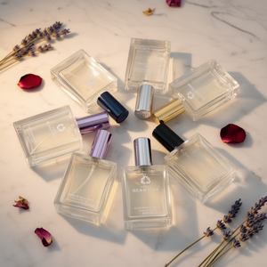 LK Packaging 30ml <b>Square</b> <b>Glass</b> Perfume Bottle With Screen Printing Custom Logo Refillable Spray Bottle - Product Image 2