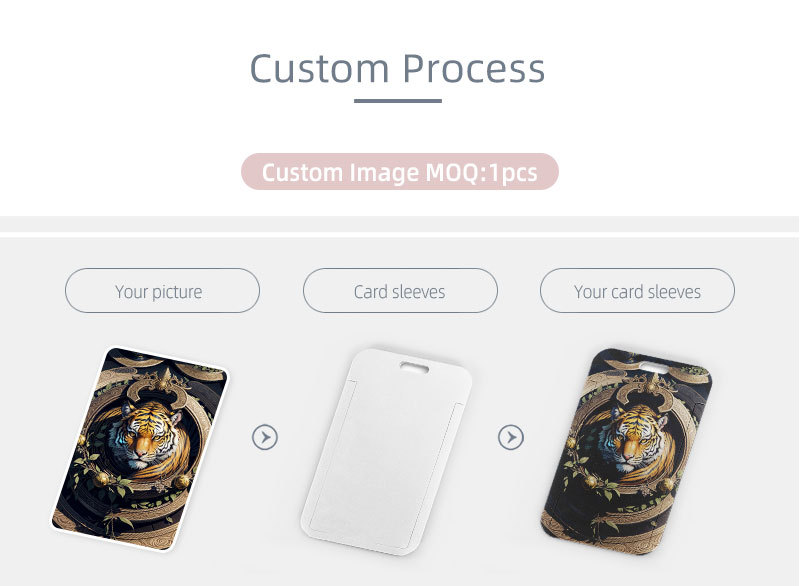 Custom Printing Plastic Work ID Lanyard and Card Holder Card Bus Access Student Card Holder Image 5