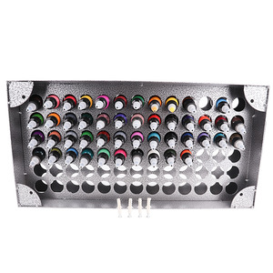 Soporte de Pared para Exhibición de Tinta de Tatuaje con 78 Orificios, Organizador de Cosméticos, Caja para Botellas de Pigmento - Product Image 6
