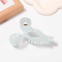 Pinces à cheveux en plastique à motif vintage pour femmes, style décontracté chic, avec nœud, pour accessoires de coiffure de bal de promo