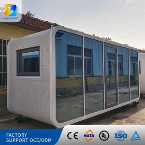 Portable Steel Apple Cabin Modular Prefab Electrical Plumbing Solar Powered for Outdoor Resort <b>House</b> Bathroom Warehouse Use - Product Image 3