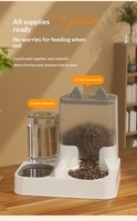 Distributeur d'eau et de nourriture automatique 2 en 1, sans BPA, grande capacité, détachable et facile à nettoyer pour animaux de compagnie