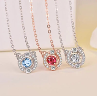 Collar de Aleación de Cristal SW de Diseño, Collar de Mujer, Joyería de la Serie 'Corazón Pulsante', el Mejor Regalo para el Día de San Valentín