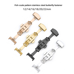 Boucle à fermoir papillon <span class=keywords><strong>automatique</strong></span> double-poussoir en acier inoxydable pour accessoires de <span class=keywords><strong>montre</strong></span> <span class=keywords><strong>Longines</strong></span> Conquest et Submariner - Product Image 2