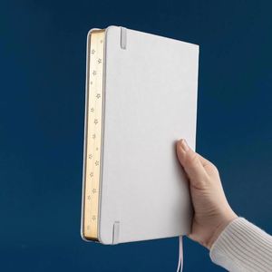Wholesale Custom A5 Hardcover Leather Journal Notebook with Gold Stamping Premium Collection Thread <b>Sewing</b> Bound Promotional Use - Product Image 4