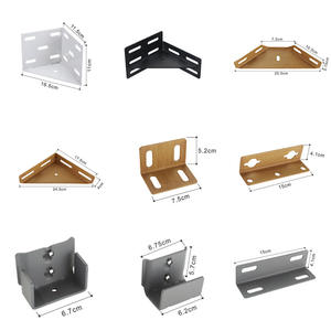 Crochet à angle droit épaissi à 90 degrés pour support de plaque de couche de support d'angle de <span class=keywords><strong>lit</strong></span> d'armoire fixe; un accessoire matériel Godsend. - Product Image 4