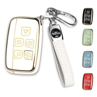 Produit transfrontalier très vendu : Étui pour clé de voiture à bordure dorée, Pochette pour clé de voiture, Pendentif anneau diamant, Porte-clés étrier, Best-seller Amazon, Housse de clé