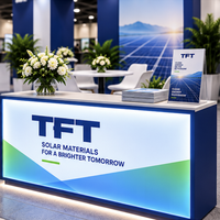 Stand modulaire 20x30 pour salon professionnel avec affichage LED SEG et espace de rangement rétroéclairé pour l'Expo de la fabrication avancée 2027