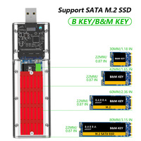 Boîtier SSD MAIWO K1714S sans outil NGFF M.2 USB3.2 Gen 2 x 1 USB A pour disque SSD sans câbles