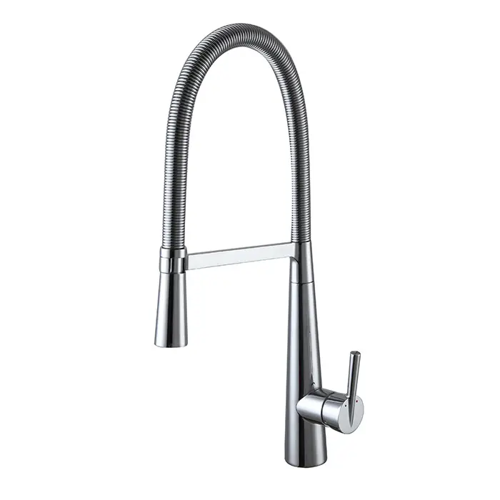 Kitchen Sink Faucet with Sprayer Pull Down Spray Head Spring Kitchen Faucet Brass chromed Single Handle 360 rotation Water Tap