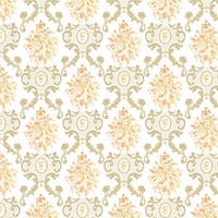 Wallpaper Botani Jinyi DIY (45 X 400 CM Kuning Mustard) |   Stiker Dinding PVC Motif Bunga Damask Perekat Sendiri (Roll) |   Desain Anak-Anak
