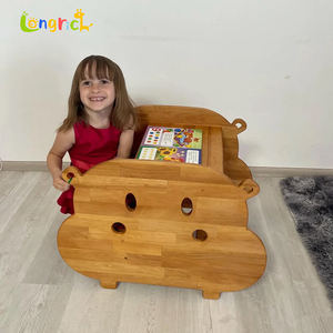 <span class=keywords><strong>Table</strong></span> <span class=keywords><strong>de</strong></span> bureau en bois hippopotame 3 en 1 moderne, chaise, étagère à livres Montessori, mobilier pour tout-petits, stand <span class=keywords><strong>de</strong></span> jeu Waldorf, cadeau <span class=keywords><strong>de</strong></span> Noël pour enfants - Product Image 2