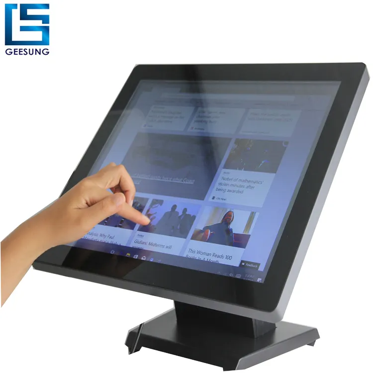 Monitor con schermo touch screen di moda i3 i5 POS 17 pollici