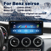 Écran Tactile Android 12,3 Pouces Google Navigation Carplay Multimédia Auto pour Mercedes C W205 GLC X253 2015-2019
