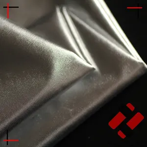 Polyester Twill Style Shiny Silver Bronzed Fabric For Costume