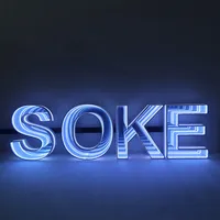 Panneau d'affichage LED 3D extérieur DakeSign, alimentation par transformateur, étanche IP65, logo miniature lumineux personnalisé pour hôpital
