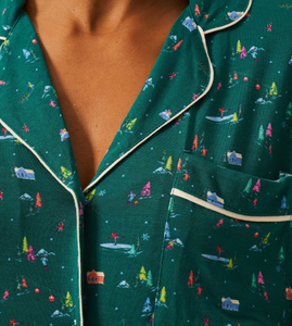 Ensemble de pyjamas en modal de luxe pour femmes, vêtements de nuit pour femmes, 2 pièces, manches longues, bordures, ensembles de pyjamas pour femmes, vêtements de nuit pour femmes - Product Image 3