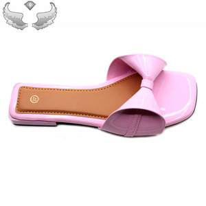 <span class=keywords><strong>Ciabatte</strong></span> da Donna Estive di Alta Qualità Commercio Estero, Nuovo Design <span class=keywords><strong>con</strong></span> <span class=keywords><strong>Tacco</strong></span> e Fiocco Fashion - Product Image 3