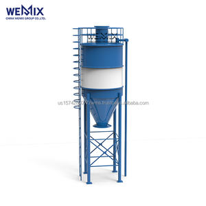 Silo de cemento entero 30T, Silo de cemento de acero al carbono Q235 para planta mezcladora de hormigón - Product Image 1
