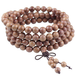 Ling Gusi 108-Bead Buddhist Prayer Beads <b>Red</b> Cypress Wood 8mm Unisex Natural Fragrance Gift <b>Bracelet</b> - Product Image 5
