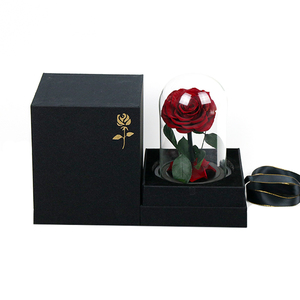 2024 Sản Phẩm Mới Ra mắt Bán Buôn Bảo Quản Hoa Hồng Cho Quà Tặng Giáng Sinh Hot Flower Hộp Quà Tặng Với Acrylic Glass Dome Lớp Phủ - Product Image 3