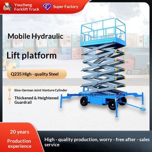Mobile scissor lift Hydraulic lifting platform Mobile AC lift ladder Aerial work Ladder - Product Image 2