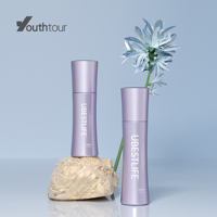 Emballage cosmétique de luxe 50/60/80/100/120/150ml bouteille de lotion en plastique rose avec pompe de pulvérisation de brouillard corporel pour l'emballage de soins de la peau