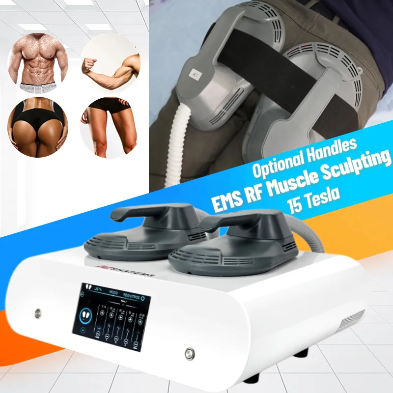 Oem 2 Poignées Ems Body Sculpting Perte de Poids Tesla Neo Sculpt RF Ems Slim Muscle Stimulator Machine