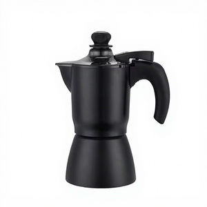 Klasik İtalyan Alüminyum Moka <span class=keywords><strong>Pot</strong></span> Espresso Kahve Makinesi, İndüksiyon Ocaklar İçin Kapaklı, 1-2 Fincanlık 300ml Kapasiteli Kahve ve Çay Seti - Product Image 5
