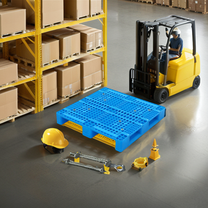 1200x1200 màu xanh Euro HDPE 1212 Tùy chỉnh màu sắc khách hàng logo nhựa CuộN <span class=keywords><strong>Pallet</strong></span> cho sàn bán - Product Image 5