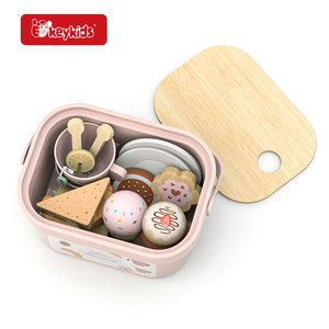 Ensemble de jeu en bois pour enfants 2026, service à thé de l'après-midi avec pot de <span class=keywords><strong>miel</strong></span> et accessoires à café, <span class=keywords><strong>jouet</strong></span> de <span class=keywords><strong>cuisine</strong></span> d'imitation pour tout-petits W10B581 - Product Image 6